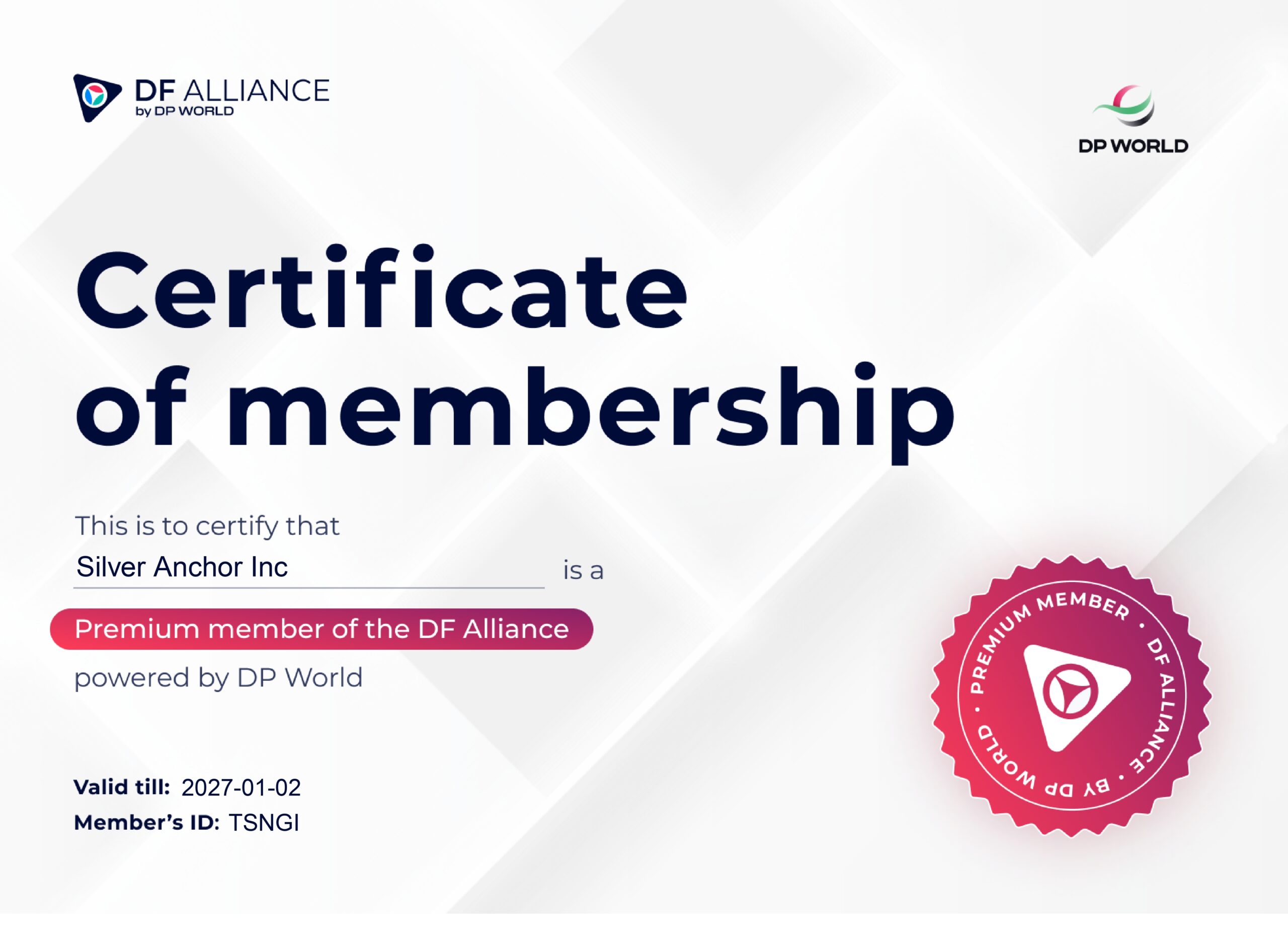 DF Alliance Membership
